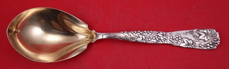 Berry Spoon GW  pointed  w/ grape motif  10 1/4